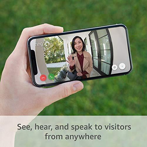 Ring Video Doorbell – 1080p HD video, improved motion detection, easy installation – Satin Nickel (2020 release) (Electronics)sec1